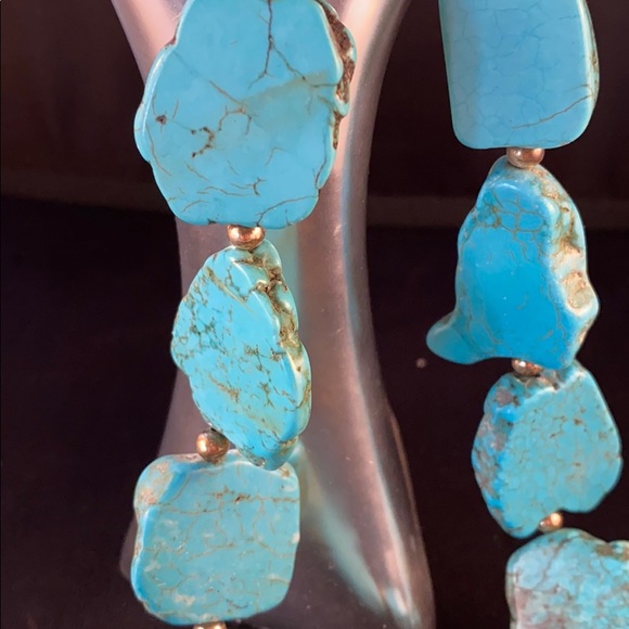 Navajo made Sterling silver & Turquoise necklace - Picture 4 of 8